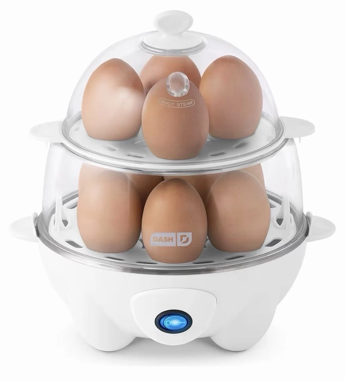 Dash Deluxe Rapid Egg Cooker and Steamer Hard Boiled, Poached, Yellow
Opens in a new window or tab