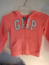 Gap Zip Up Girls Jacket With Hood US Size 5 Pink