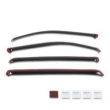 In-Channel Smoke Window Deflectors Dodge Ram 1500 Crew Cab 2019-2025 4pcs