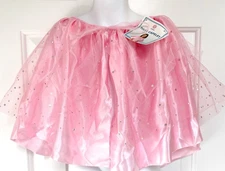 NEW Girls Pink Princess Cape Capelet or Tie On Tutu Dress Up Costume Size 3+