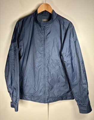 Spiewak Jacke Herren Large Blau Nylon Bomber Harrington Style Ripstop