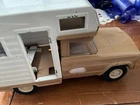 Vintage 1960's Tonka Pressed Steel Jeep Gladiator Camper  Toy Truck