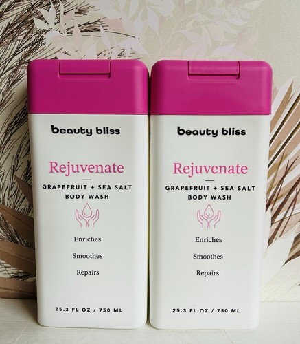 2-Pack Beauty Bliss ~ Grapefruit & Sea Salt Rejuvenating Body Wash 25.3 fl oz
