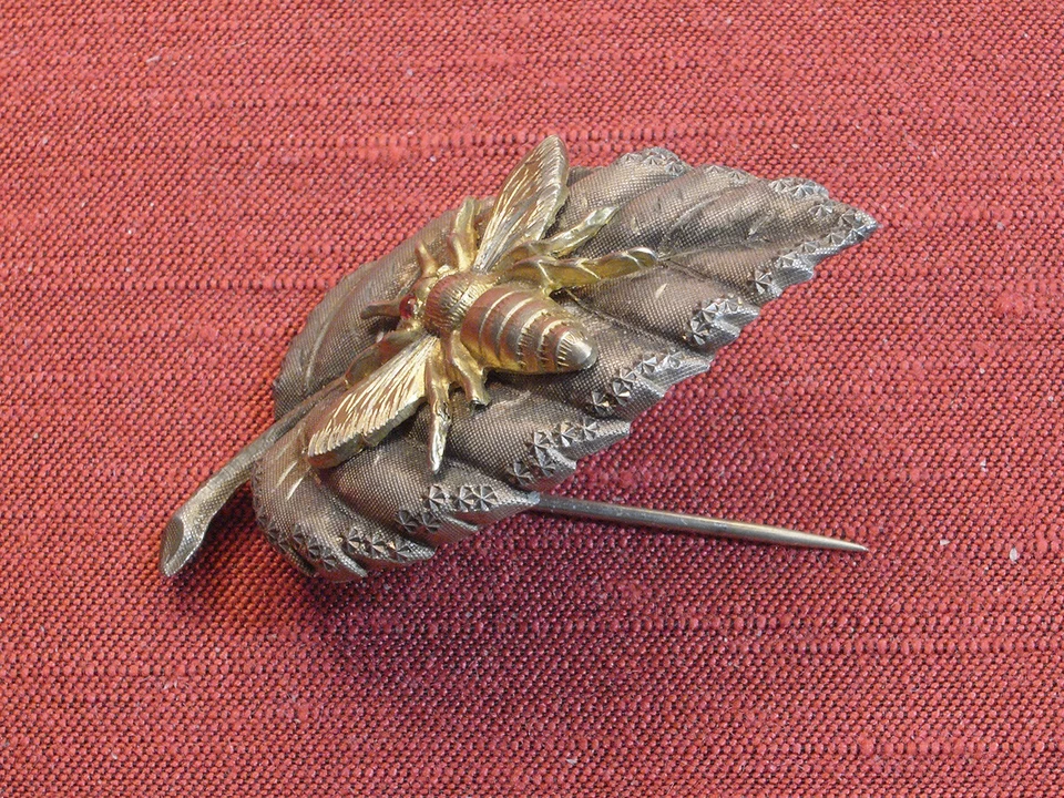 Spilla vintage antica in argento - fine '800 / primi '900 - Immagine 3 di 4