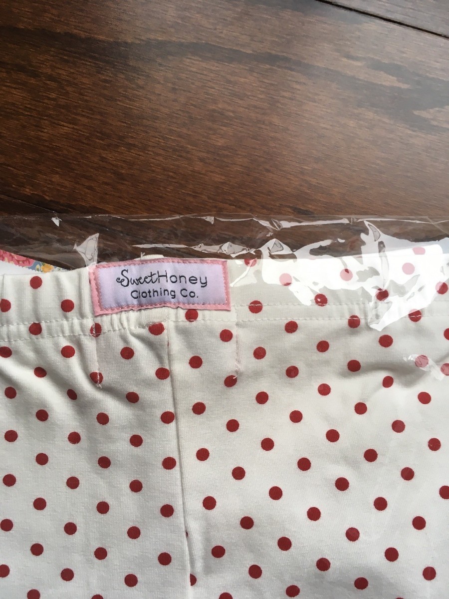 Legging Fille Sweet Honey Taille 8 Ans - Vert Sauge Pois - Occasion TBE