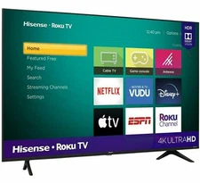 Hisense 58" in 4K LED Smart TV Roku Dolby Vision HDR [2DayShip]