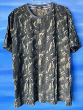 T-shirt court homme manches camouflage coton col GEORGE T-shirt George homme taille