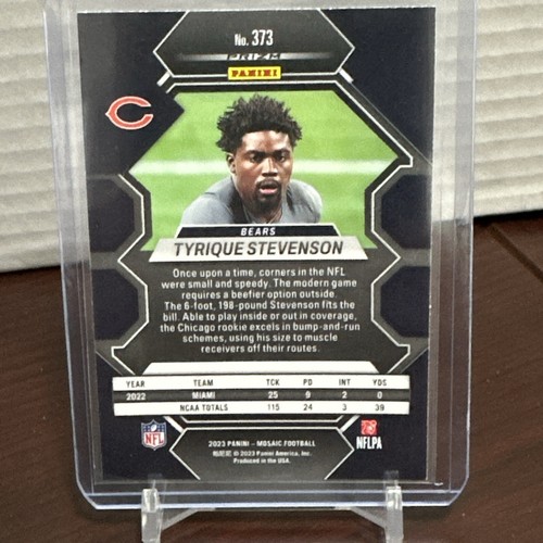 2023 Panini Mosaic #373 Tyrique Stevenson Rookie Camo Pink Mosaic - Picture 2 of 2