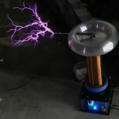 220V Tesla Electric Coil Induction Arc Music Tesla Coil Large Pulse High Voltage - Picture 6 of 7