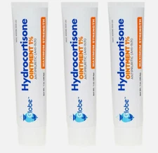 Hydrocortisone Cream 1% 1oz Anti-Itch (Compare to Cortizone-10) - 3 pack