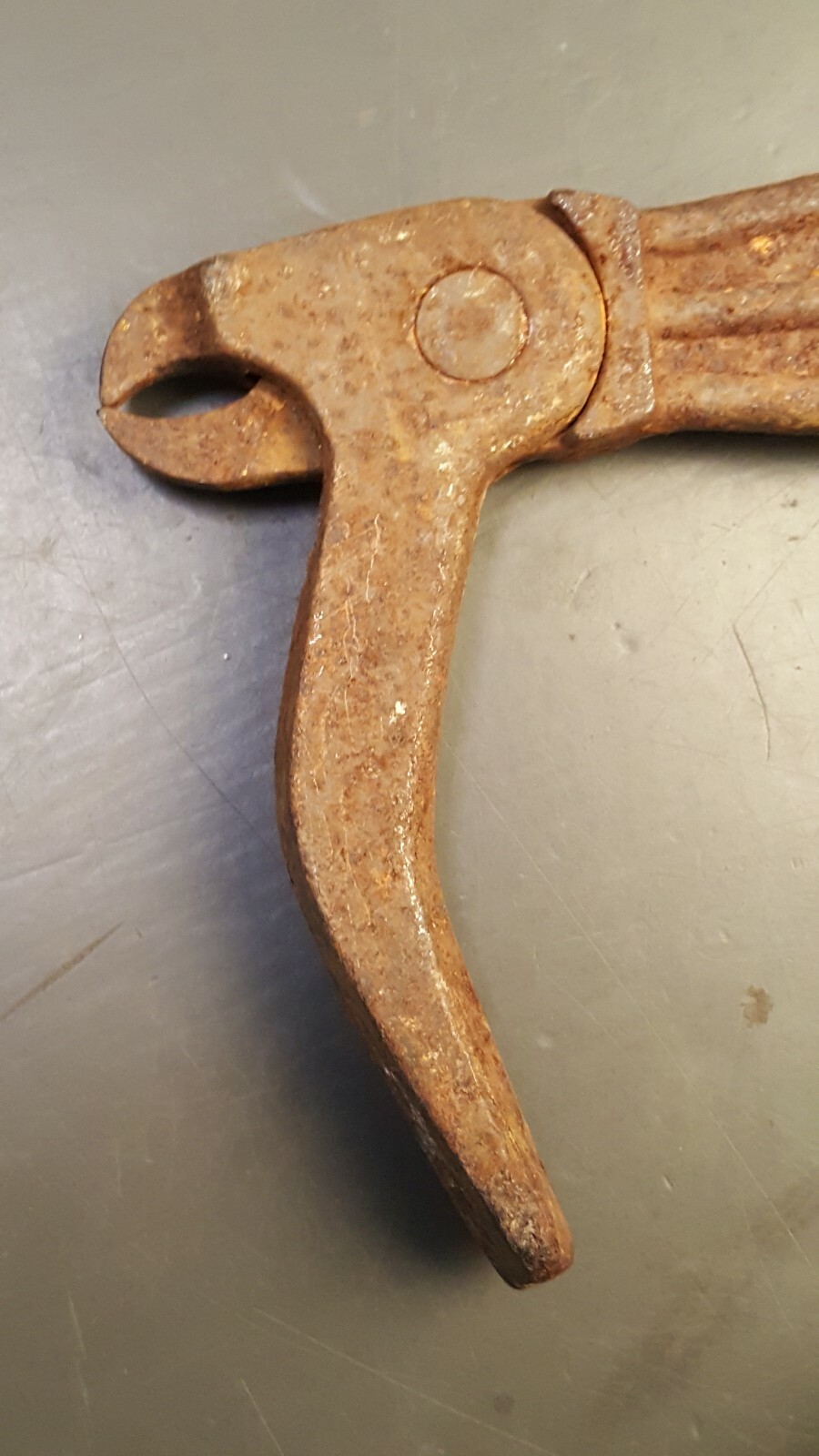 Vintage Bridgeport Sure Grip No. 56 Nail Puller Rustic Old Tool USA