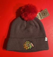 CHICAGO BLACKHAWKS NHL Hockey 47 Winter Knit Hat Cap One Size Unisex M