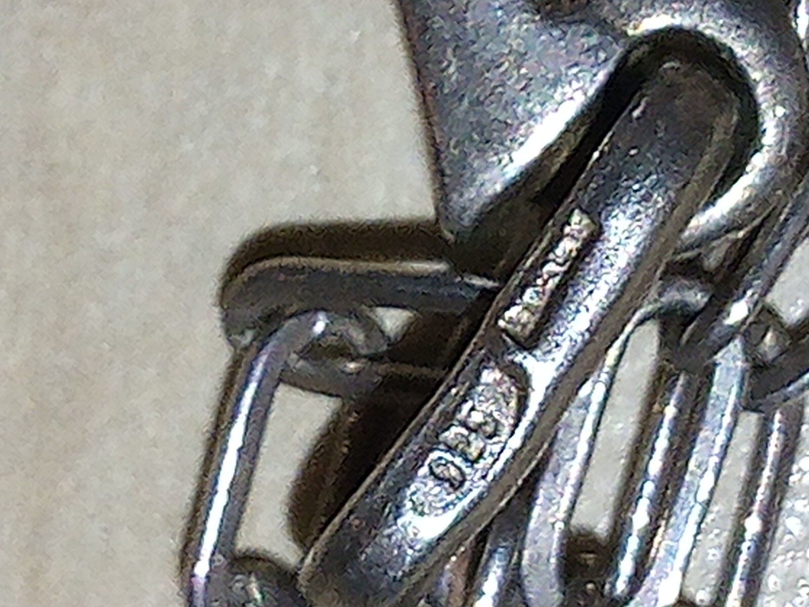 925 Solid Silver "Apple Pendant" On Cable Like Ch… - image 5