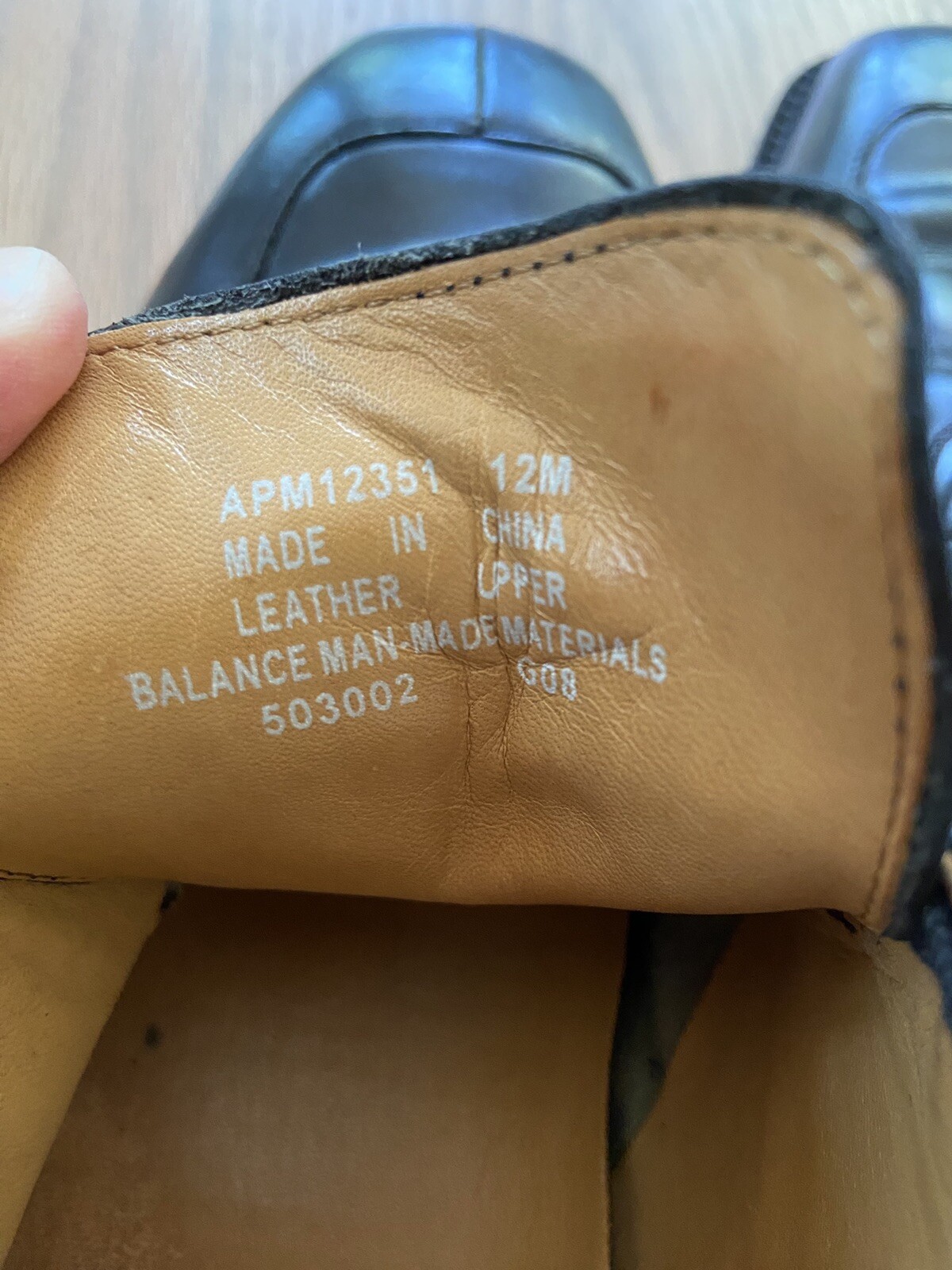 SAOLA ROCKPORT scarpe eleganti grembiule punta Oxford pelle nera uomo taglia 12 usate