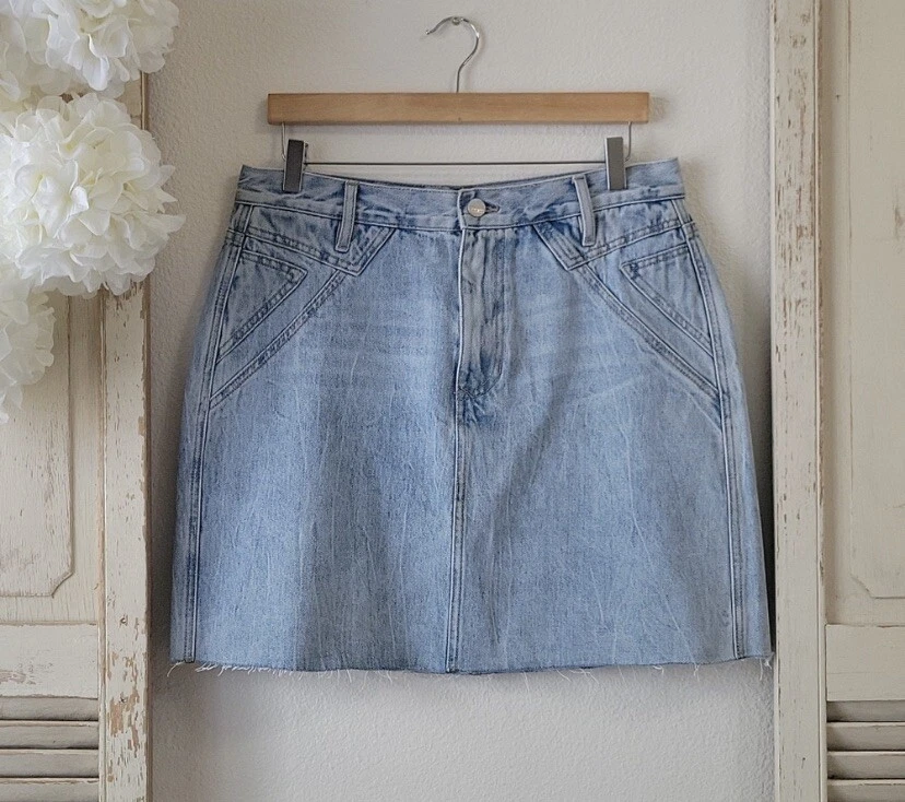 Dear John American Classic Quinn Denim light wash skirt women's size 31