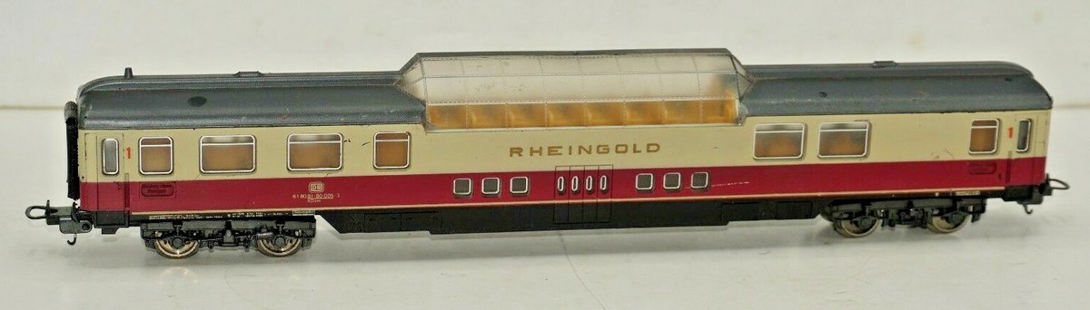 LIMA HO 1ST CLASS DB RHEINGOLD VISTA DOME PASSENGER TRAIN CAR | eBay