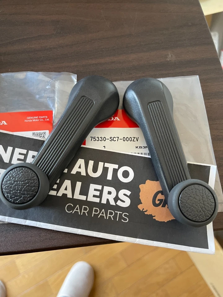 Genuine HONDA CIVIC EK# 96-00 Window Regulator Crank Handle Set 75330-SC7-000ZV Foto 2 de 4