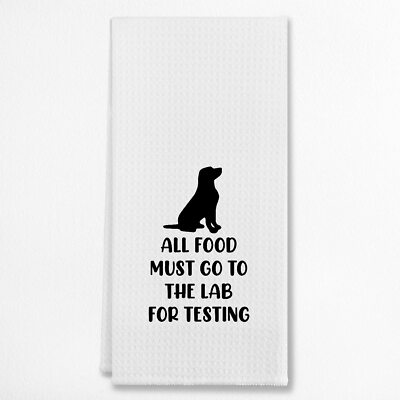 All Food Must Go to The Lab for Testing Kitchen Towels & Tea TowelsDish Cloth...