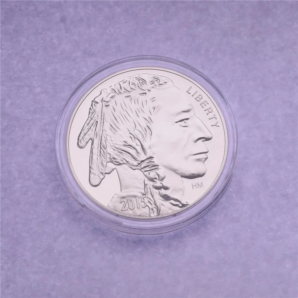 1oz .999 Fine Silver Buffalo Round American Bullion Coin Collector Gift - image 3 of 4