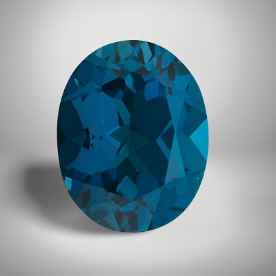 London Blue Topaz Oval Cut Gemstone 2 Cts - 10x8 mm Calibrated Loose Gem