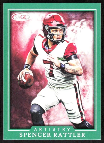 2022 SAGE High Series Spencer Rattler #ART-SR