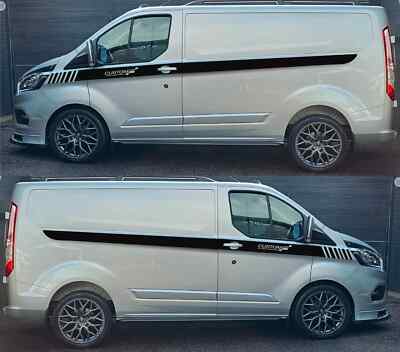 Passend für Ford Transit Custom Grafik Seitenstreifen Kotflügel Aufkleber Sport