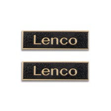 Lenco Turntable Logo Badge Metal Custom Made 36mm 1.41" X10mm 0.39"