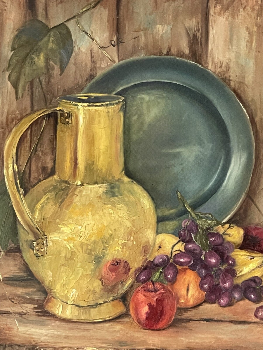 VAN GUNDY ANTIQUE MODERN STILL LIFE IMPRESSIONIST OIL PAINTING OLD