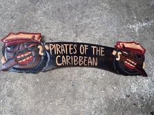 22” PIRATES OF THE CARIBBEAN TIKI BAR SIGN TROPICAL WALL ART TIKI DECOR