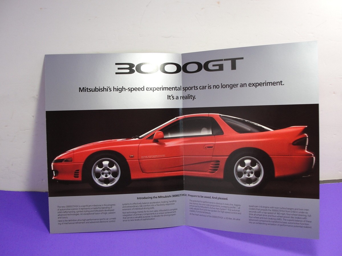 1989 Mitsubishi 3000GT HSX Car Brochure | eBay