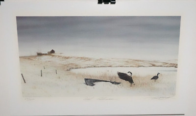 FRED BRIDENHAGEN ''OLD ADVERSARIES'' HAND SIGNED LIMITED EDITION COLOR LITHOGRAPH