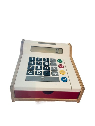Ikea Duktig Kids Wooden Solar Power Toy Cash Register Calculator - Picture 5 of 5