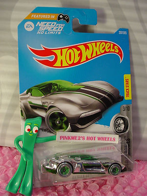 Need for Speed GAZELLA GT #207✰Super chrome/green;5sp✰2017 i Hot Wheels  case J/K