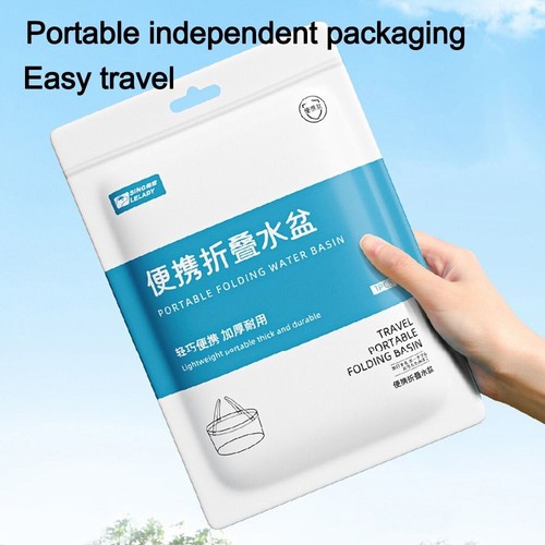 Transparent Travel Laundry Bag Portable Folding Basin Durable Water Container