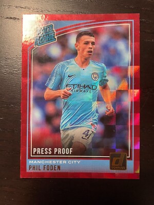 トレーディングカード 2018 Phil Foden Press Proof Red Rookie