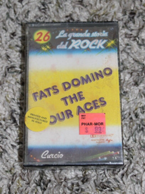 Cassette Tape ~ Fats Domino The Four Aces La Grande Storia del Rock 26 ITALY