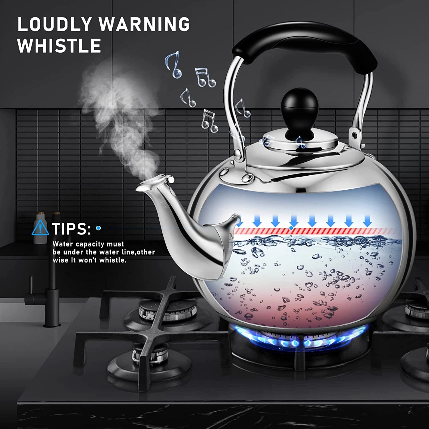 Dclob Stainless Steel Tea Kettle