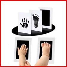 Newborn Baby DIY Hand And Footprint Kit Ink Pads Photo Frame Handprint Toddlers