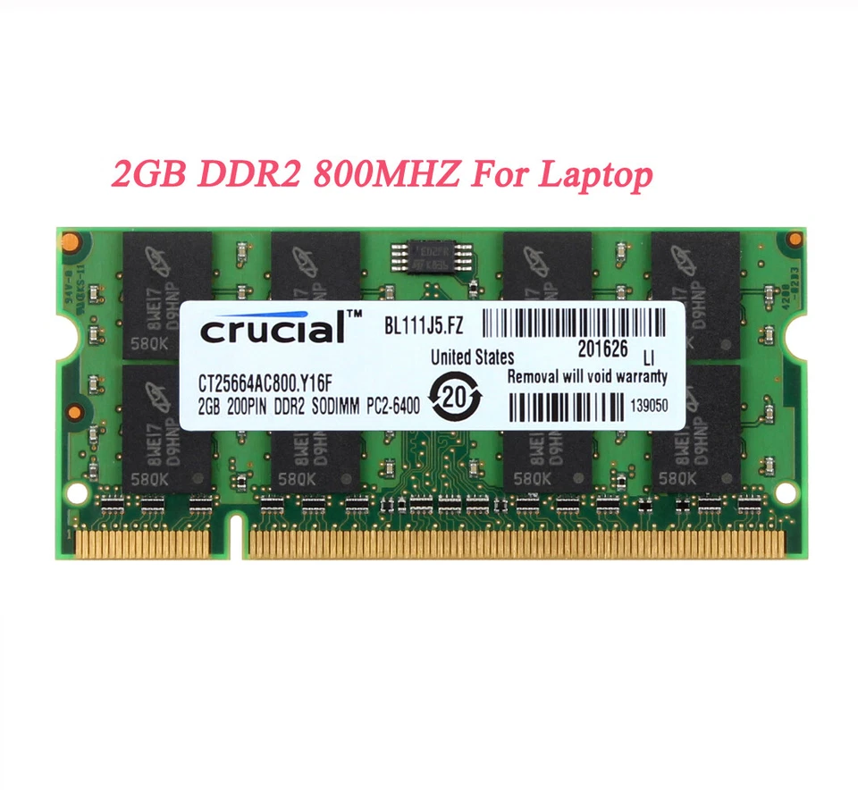 Crucial 8GB 4GB 2GB PC5300 PC10600 DDR2 DDR3 Desktop Laptop Memory RAM DIMM Lot - Image 4 of 4
