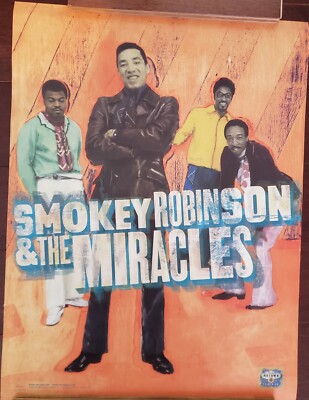MUSIC POSTER ~ Smokey Robinson & the Miracles 1998 Motown 40th