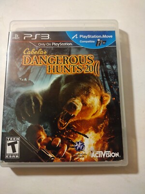 Cabela's Dangerous Hunts 2011 PlayStation 3 PS3 With Case And Manual