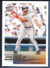 2000 Pacific Crown Collection Atlanta Braves Baseball Card #27 Eddie Perez