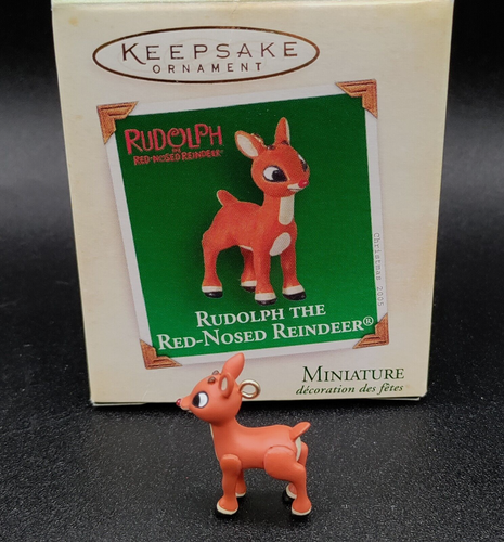 Hallmark Rudolph The Red-Nosed Reindeer Miniature Keepsake Ornament ...