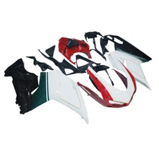 Red White Injection Fairing Kit for 2007-2012 Ducati 1098 848 1198 ABS Bodywork
