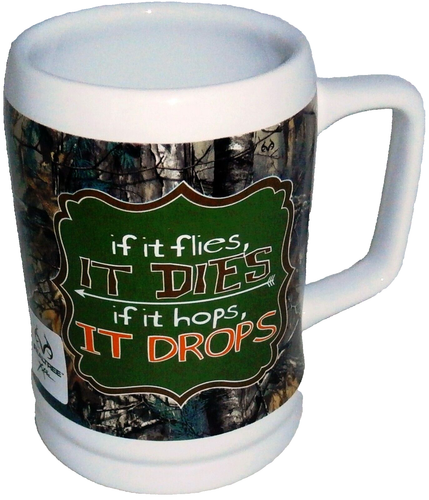 Coffee Mug ~ IF IT FLIES,IT DIES IF IT HOPS IT DROPS - 第 1/2 張圖片