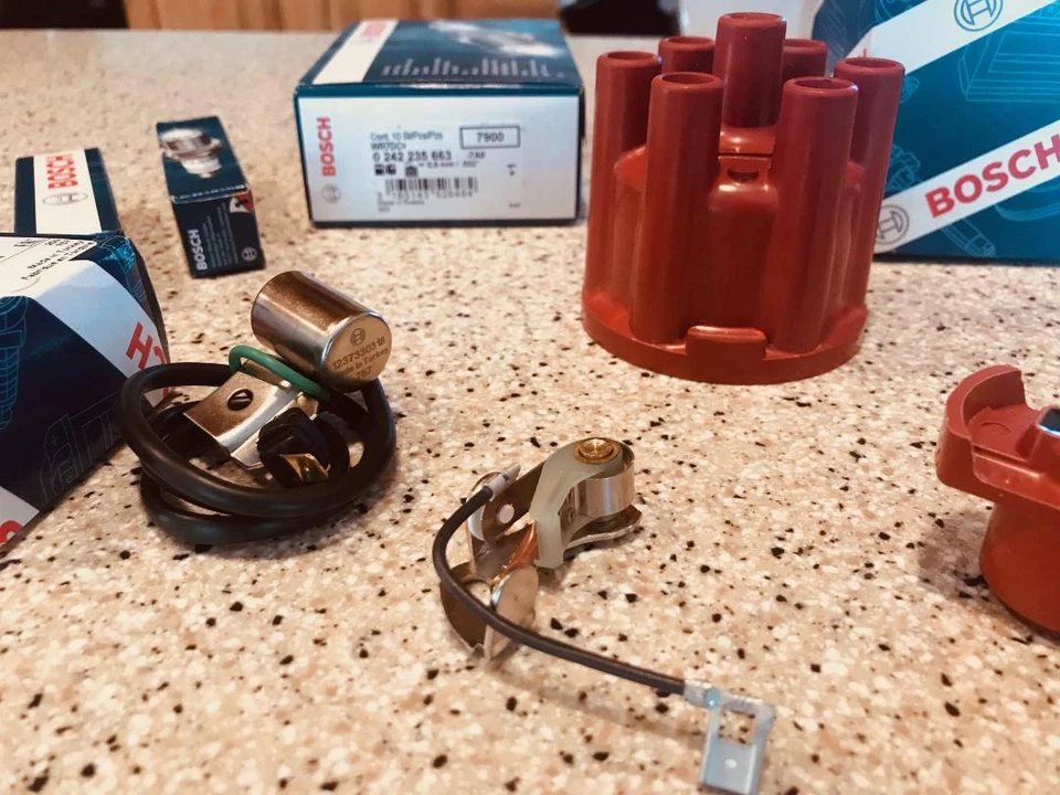 KIT DE AJUSTE DE IGNIÇÃO MERCEDES BENZ W113 W108 280SL 280SE 280SEL TAMPA PONTOS DE ROTOR - Imagem 2 de 3