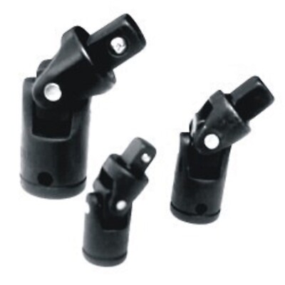 3pc Universal Impact Joints 1/4'', 3/8'', 1/2'' (SLC) Hand Tool Neiko CR-V Durable