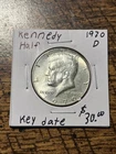 1970-D KENNEDY HALF DOLLAR **KEY DATE**  GEM BU+ MS+ FROM D MINT SET