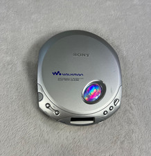 Sony CD Walkman D-E350 ESP Max CD-R/RW Portable Silver Tested Works Great