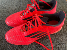 Adidas F50 League TF Men?s Football Boots Red Turbo Size UK 10 Hardly Used VGC!
